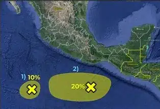 Mapa de México huracanes
