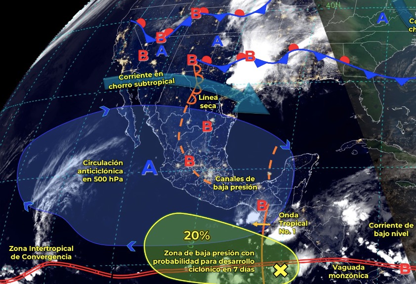 Mapa del clima en México