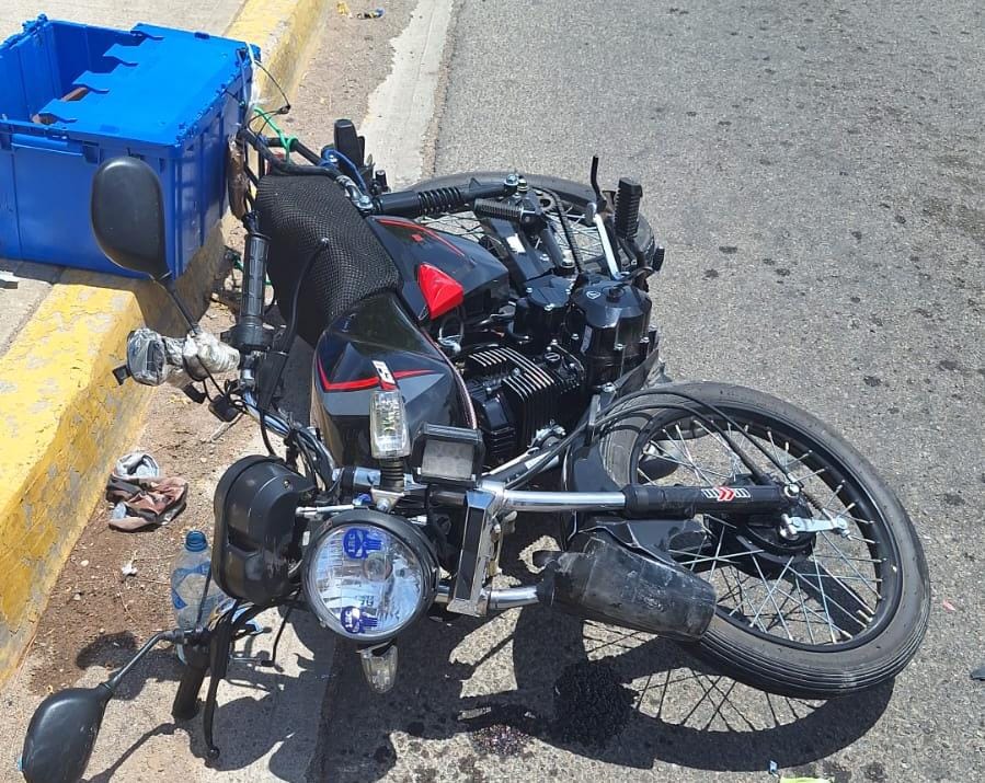 Motocicleta accidentada