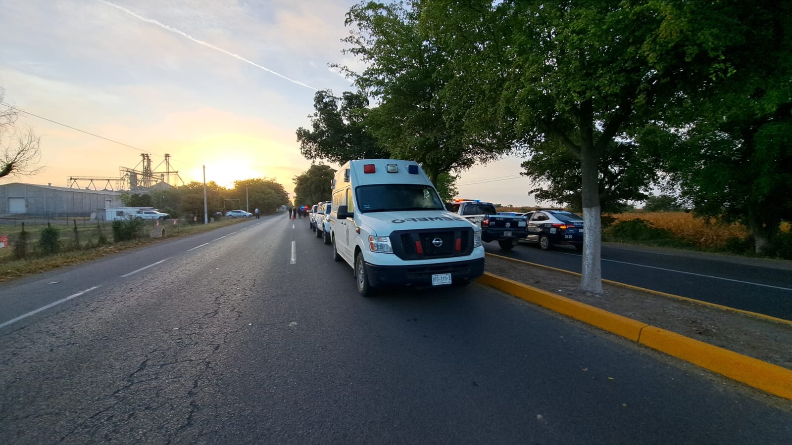 Motociclista fallece al chocar con un árbol en Culiacán./ Foto: Geovanny Elizalde