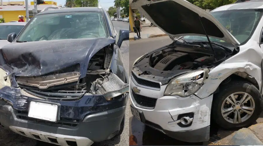 Una mujer resultó lesionada luego de sufrir un accidente en el centro de Los Mochis