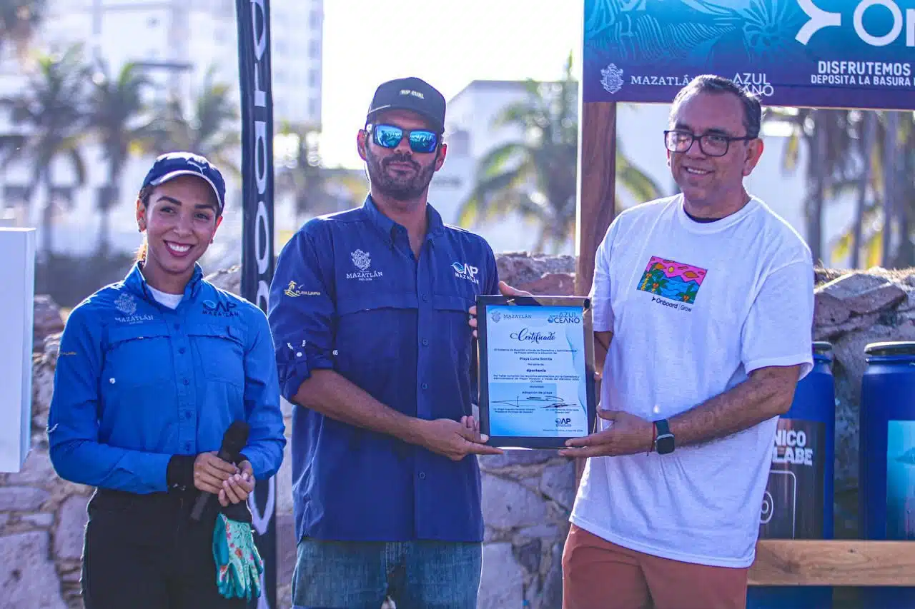 Marca mexicana, Onboard, recibió distinción de adopción de playa en Mazatlán