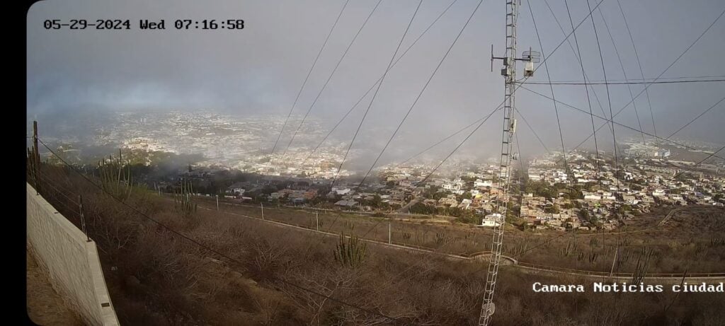 Niebla sobre la ciudad de Los Mochis