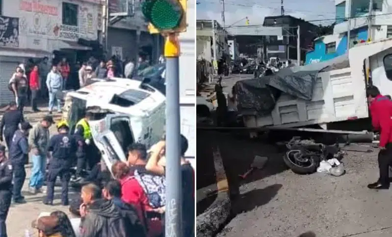 : Aparatoso accidente deja 8 personas lesionadas en Huixquilucan, Edomex