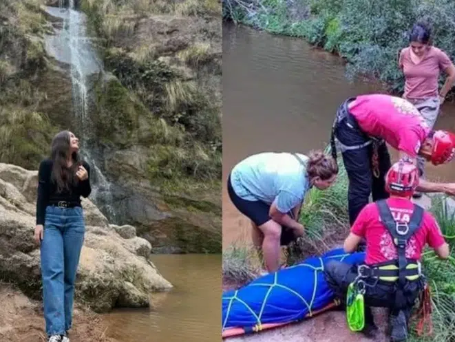 Joven sobrevive tras caer de una cascada de 25 metros en Argentina: 