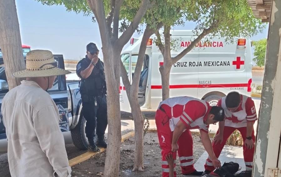 Ambulancia de Cruz Roja en Guasave