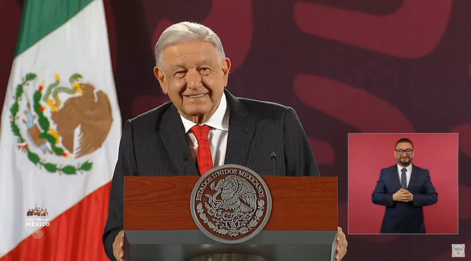 Andrés Manuel López Obrador en conferencia mañanera