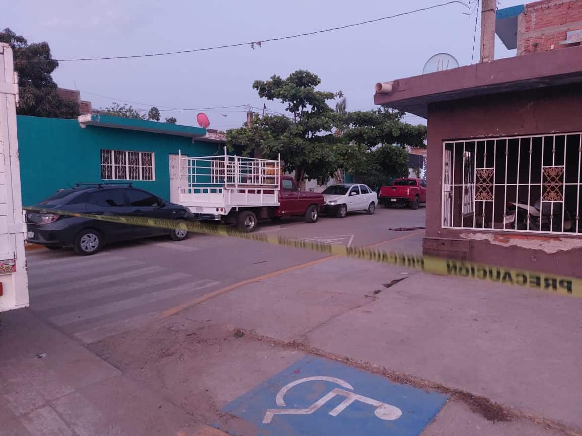 Zona acordonada en donde ocurrió el ataque de las abejas