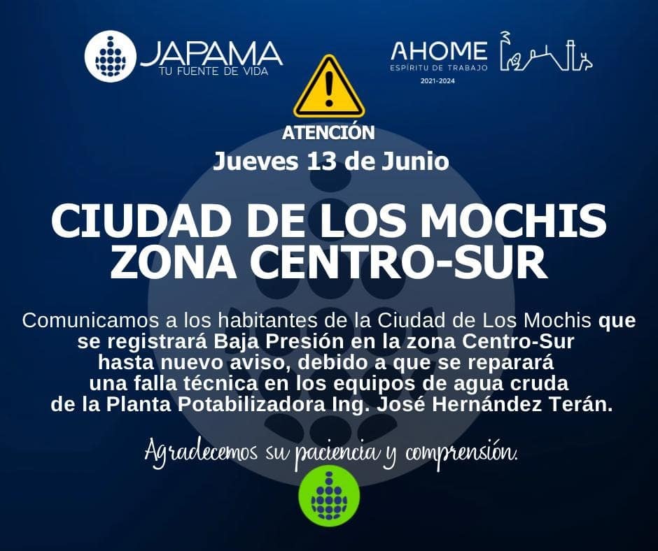Aviso de Japama 