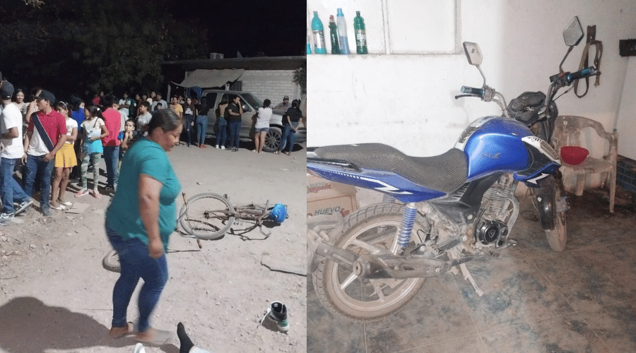Choque de motocicletas en Escuinapa