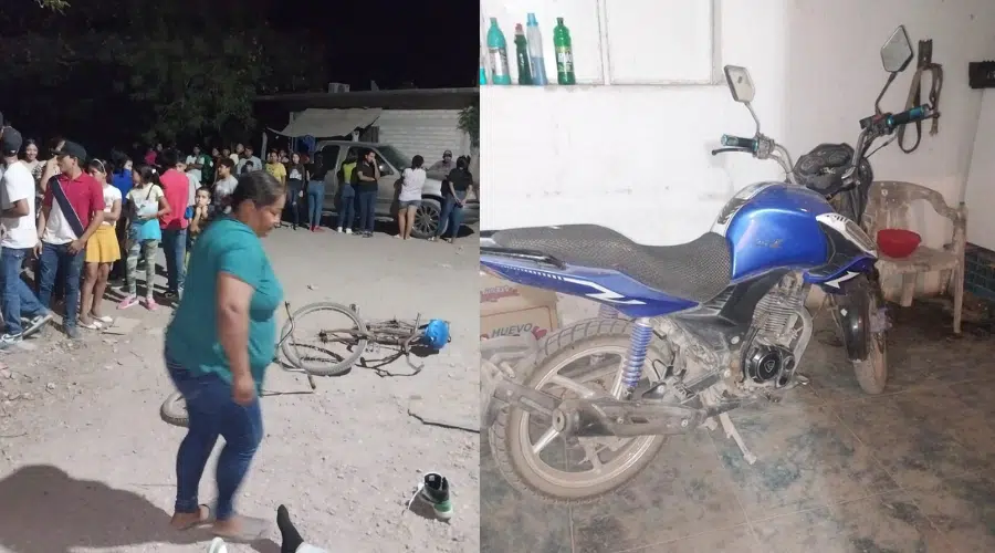 Choque de motocicletas en Escuinapa