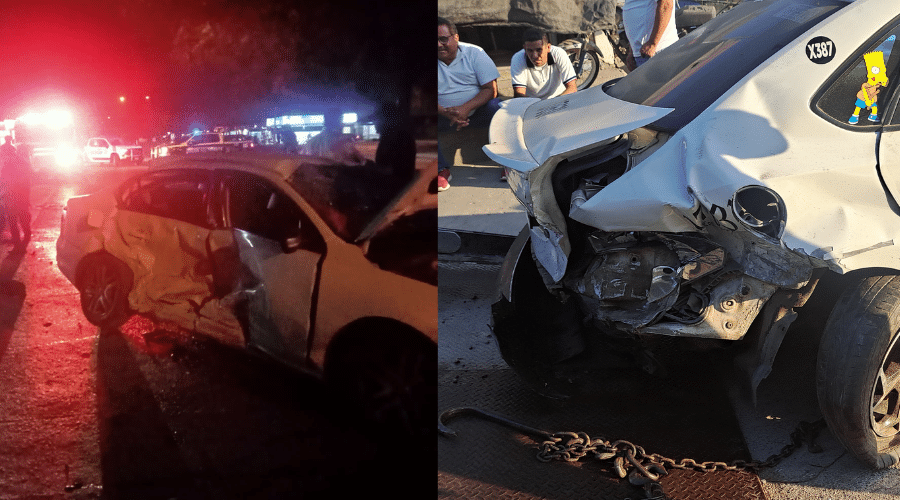 Fuerte choque en Mazatlán dejó 3 vehículos con daños materiales y una persona herida