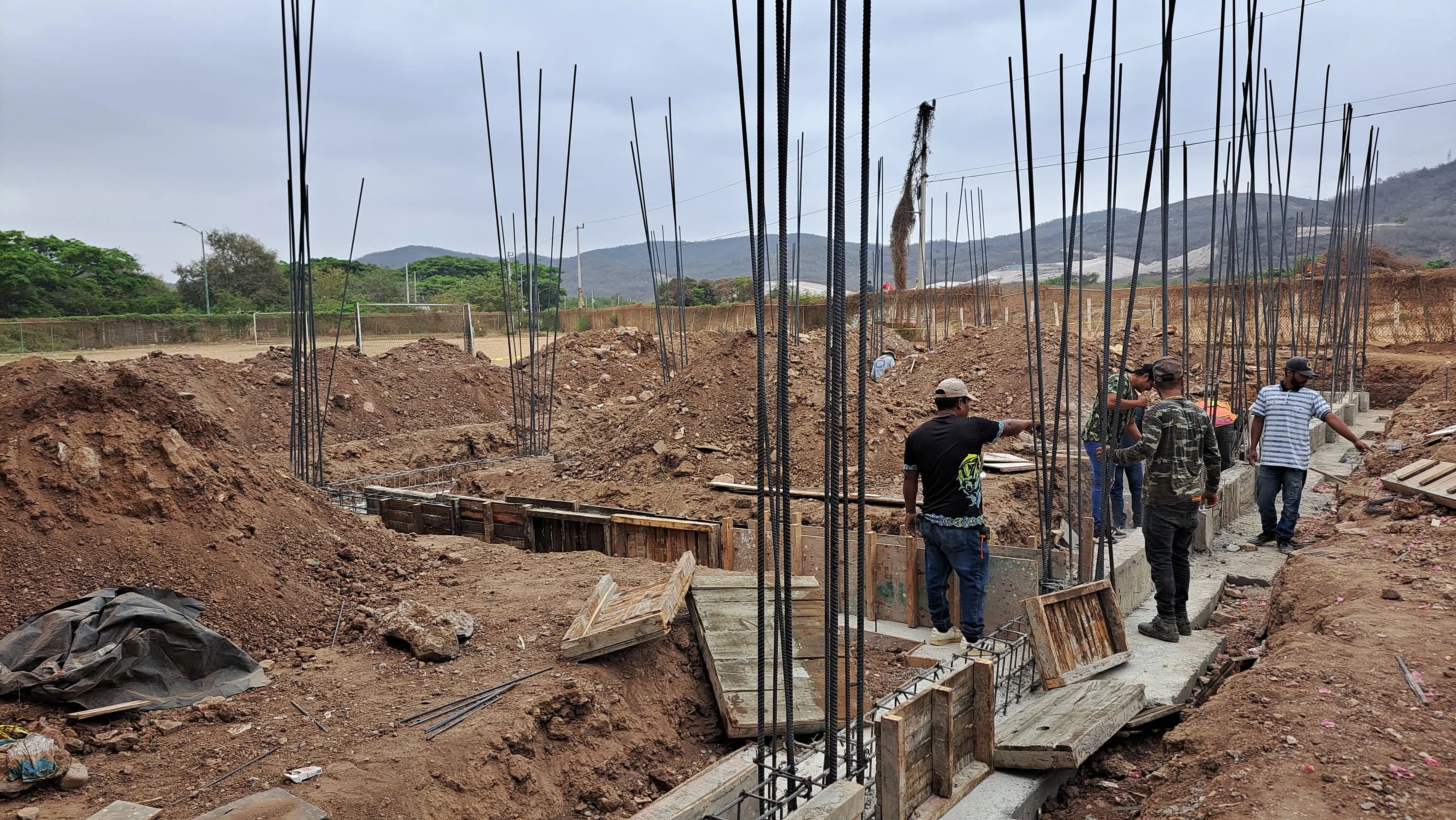 Construcción de aulas nuevas en Mazatlán