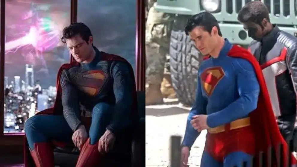 David Corenswet con el traje de Superman
