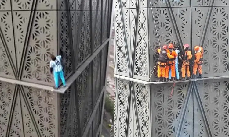 Detienen a influencer Marcin Banot por escalar edificio de 30 pisos en Argentina