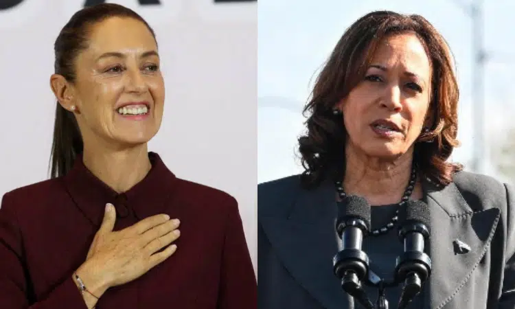 Claudia Sheinbaum y Kamala Harris sostienen conversación telefónica