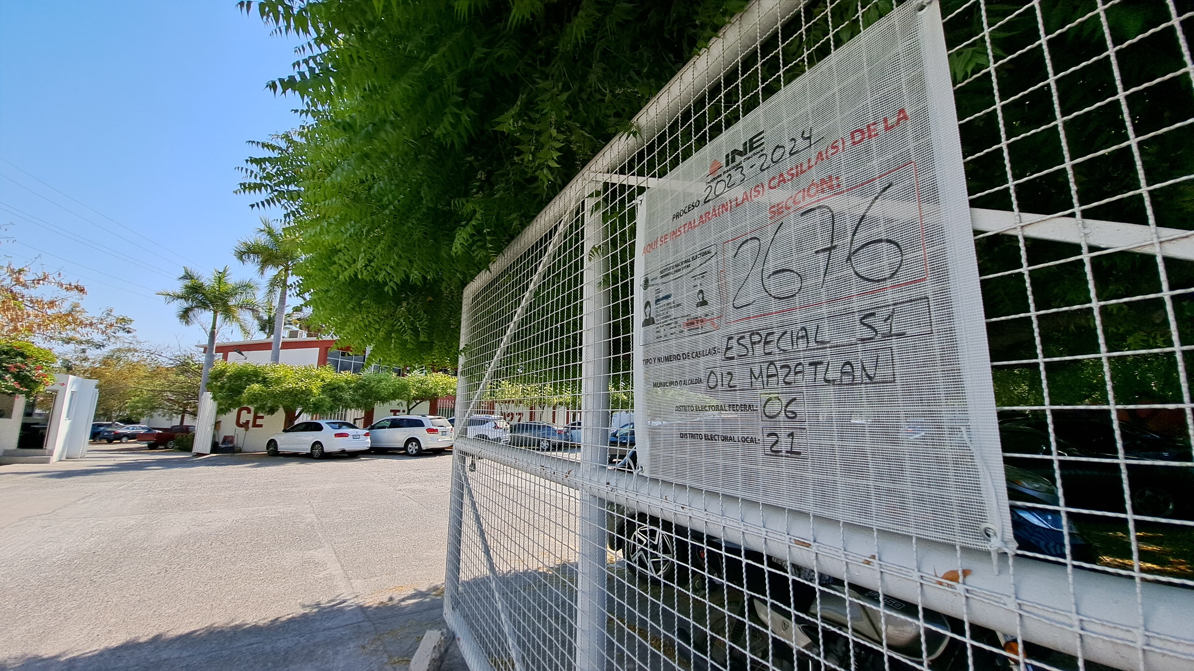 Señalamiento de la instalación de una casilla electoral