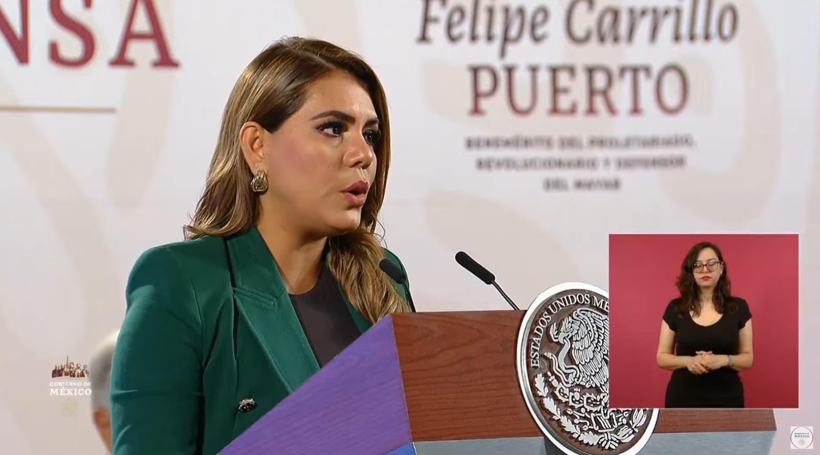 Evelyn Salgado, gobernadora de Guerrero dio un informe de recuperación de Acapulco tras el paso del huracán Otis