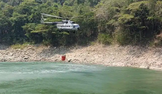 Helicóptero de la Guardia Nacional