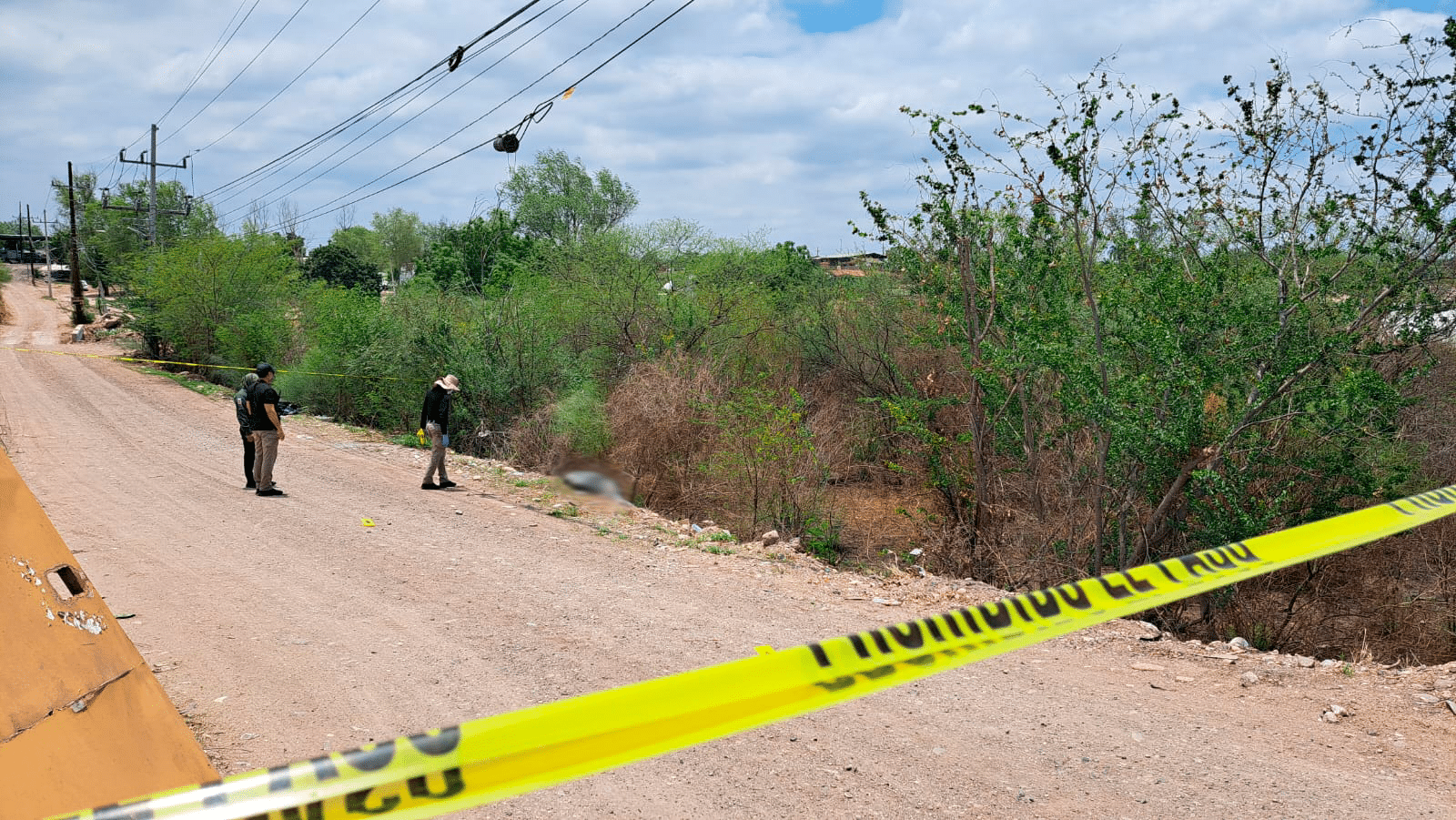 Hallazgo junto al puente del Piggy Back en Culiacán