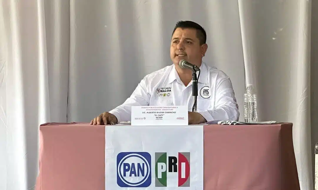 El candidato Alberto Rivera Camacho