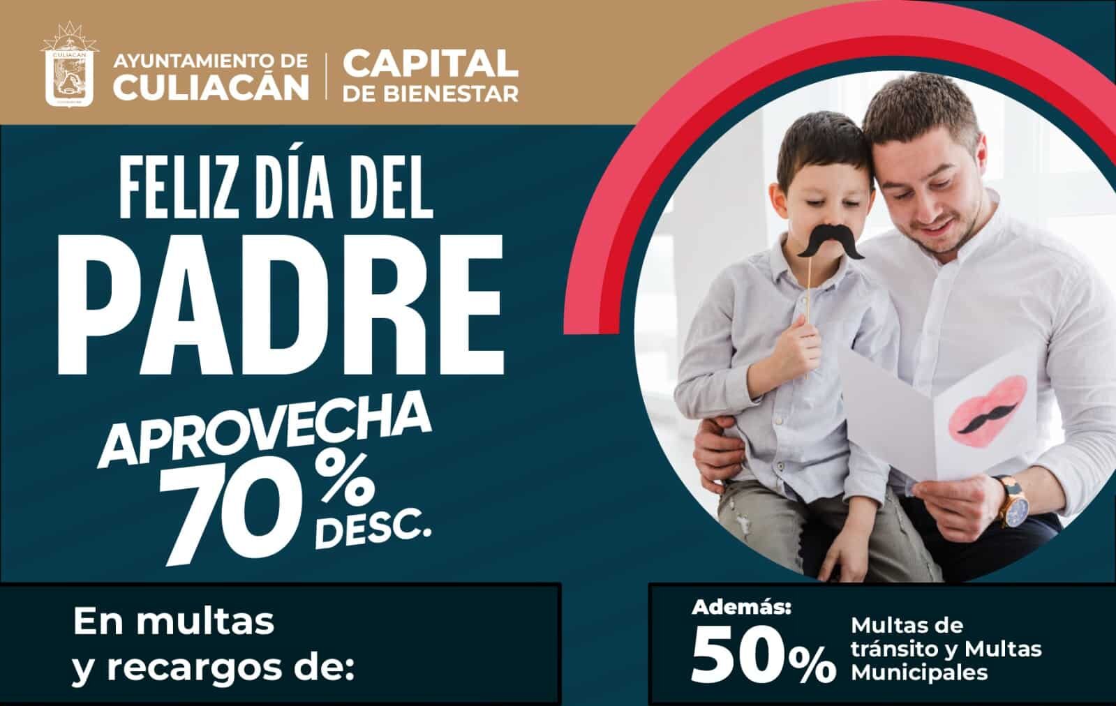 Descuentos día del padre ayuntamiento culiacán