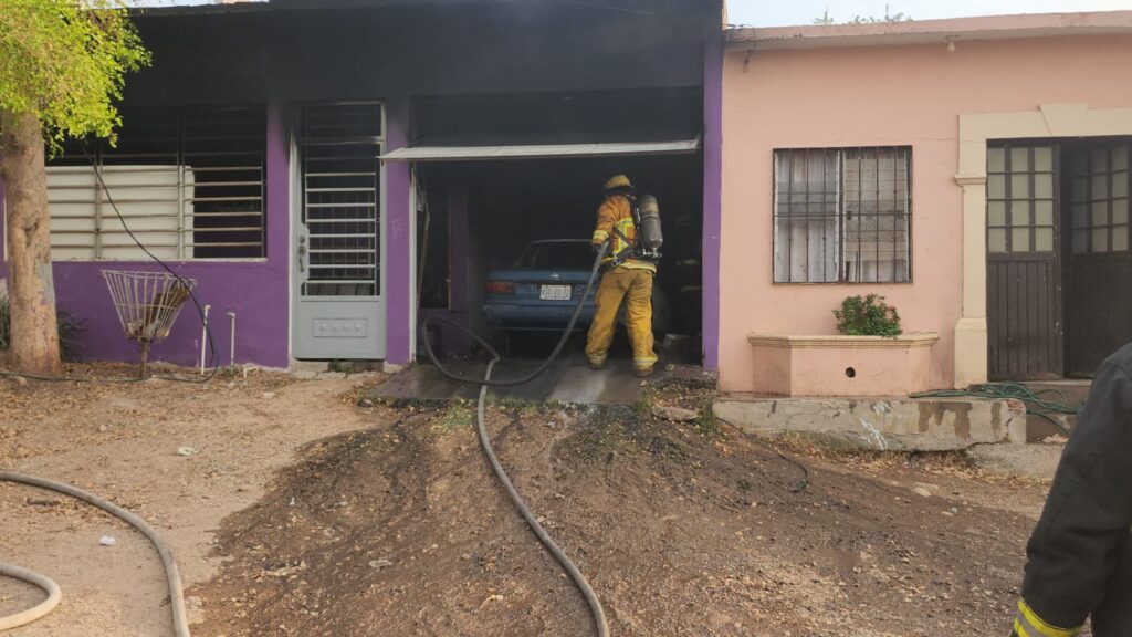 Incendio de vehículo en Culiacán