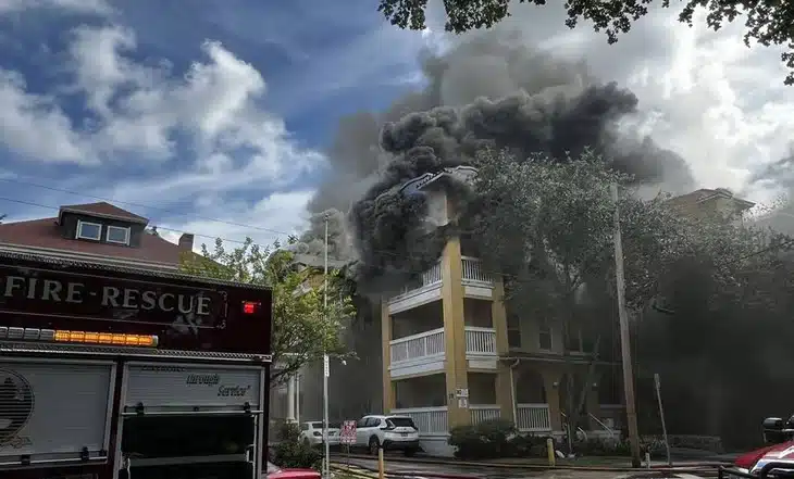 Incendio en un edificio de Miami