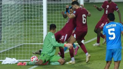 Polémico gol de Qatar a India