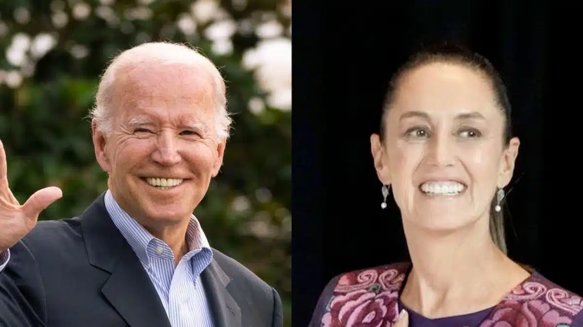 Joe Biden y Claudia Sheinbaum
