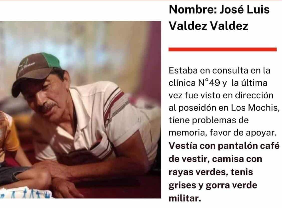 José Luis desaparecido en Los Mochis