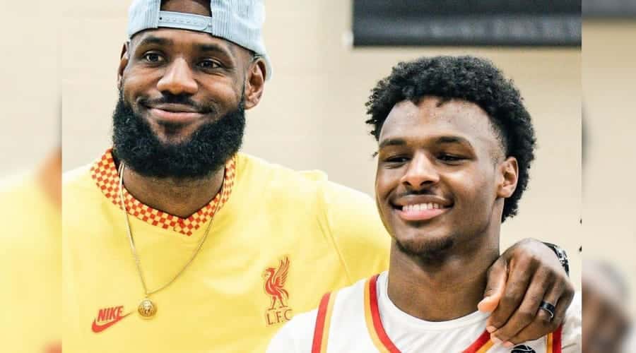 LeBron James y su hijo Bronny James