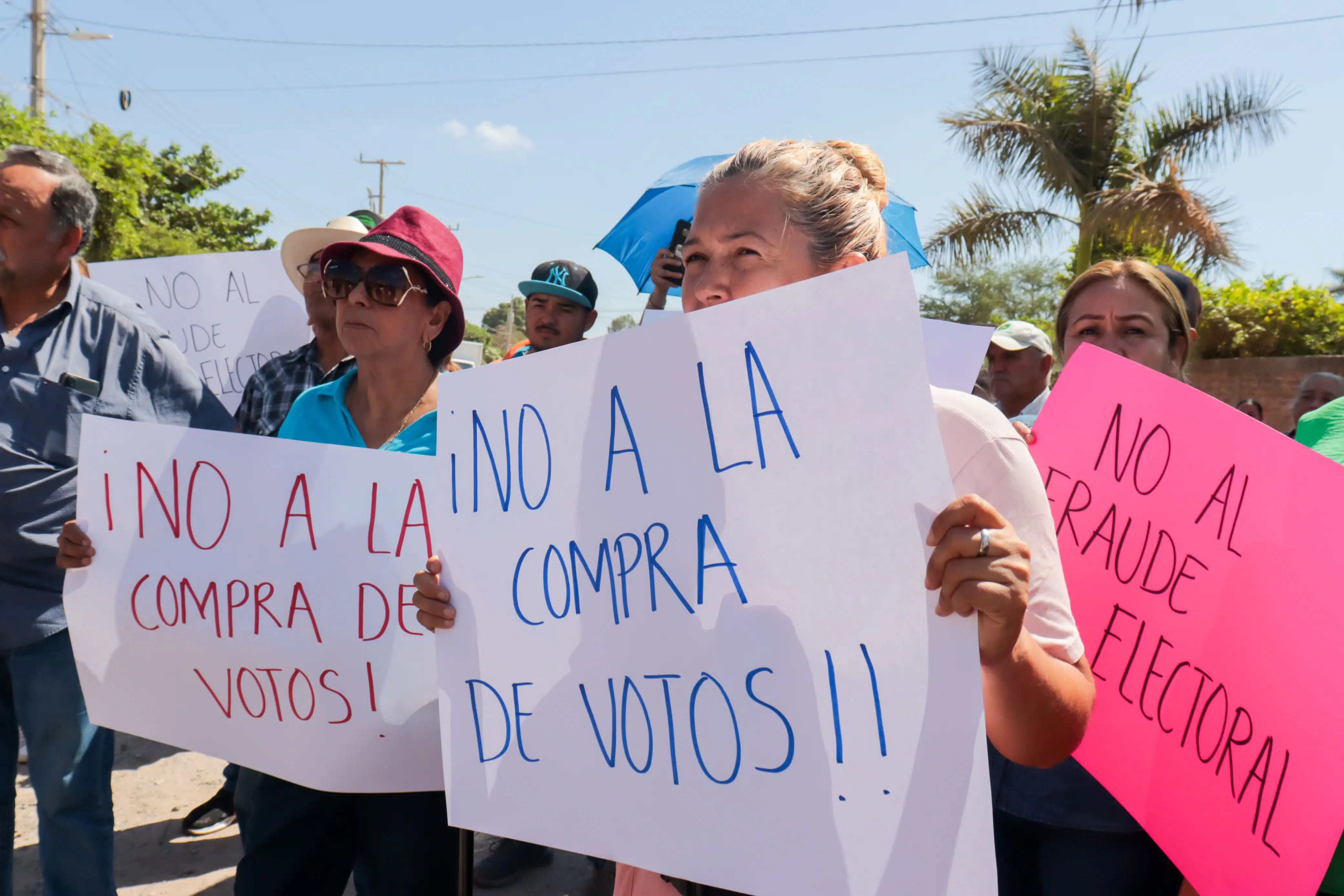 Manifestación voto por voto en Juan José Ríos.