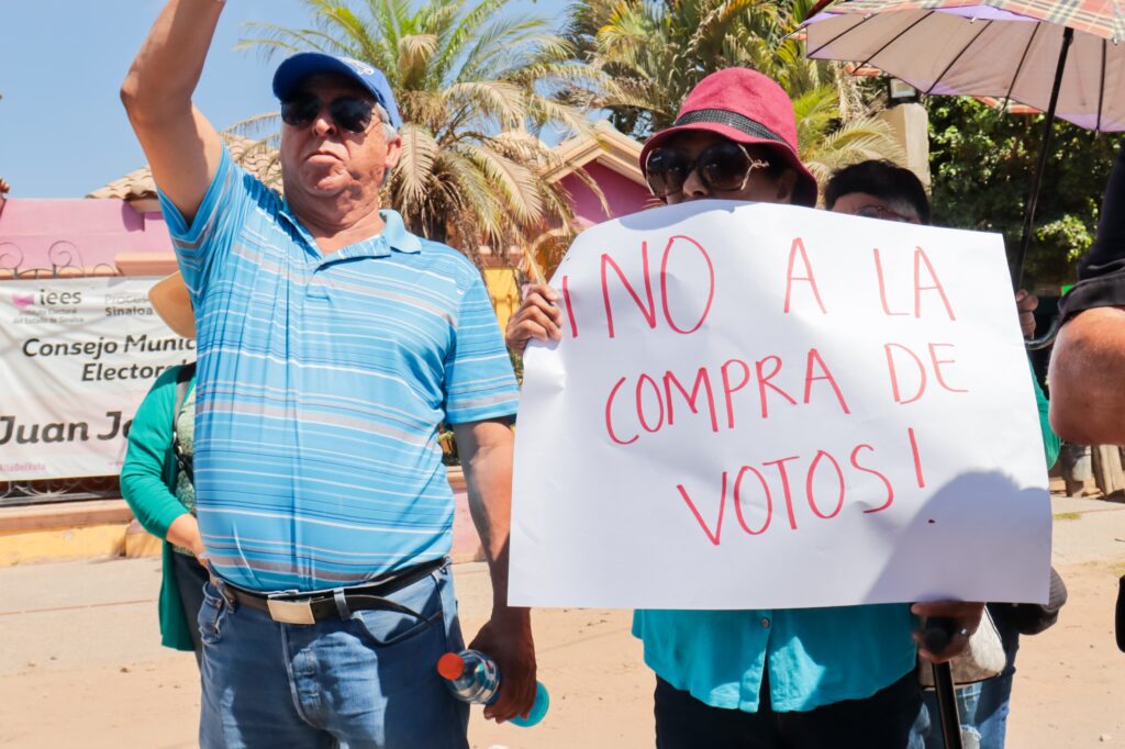 Manifestación voto por voto en Juan José Ríos.