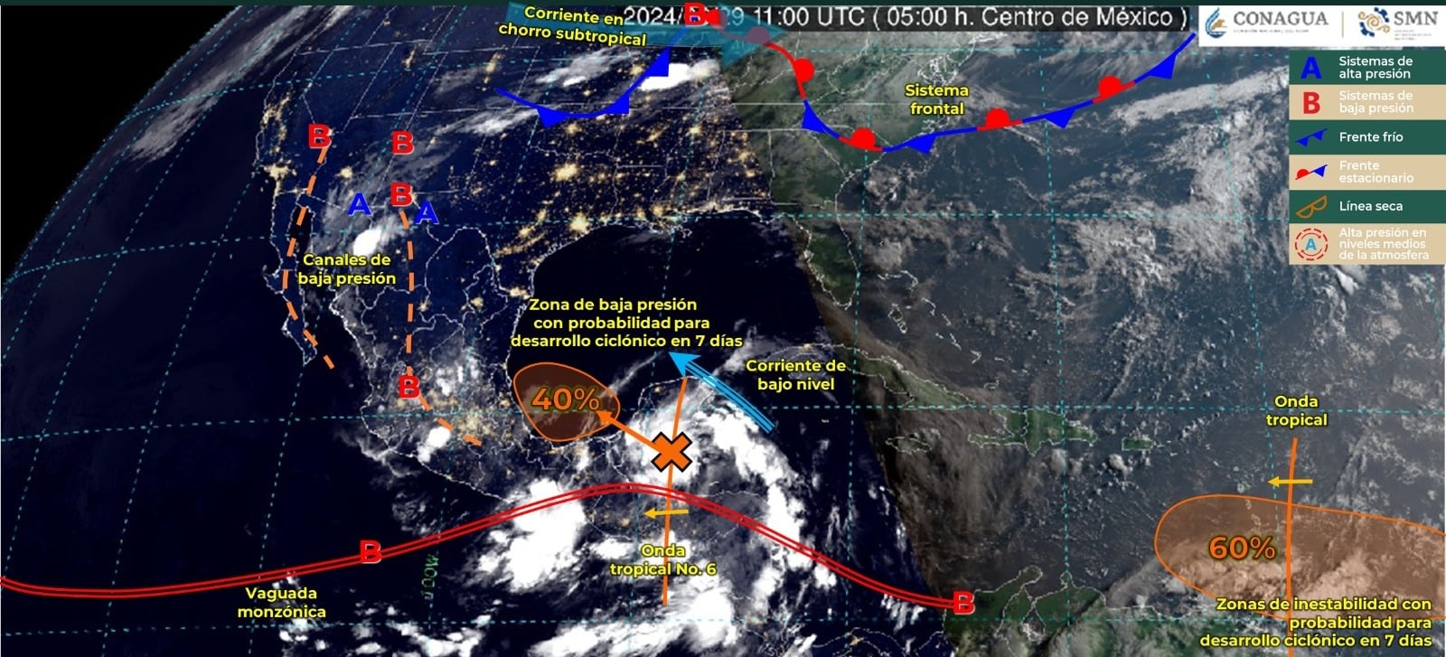Mapa del clima en México
