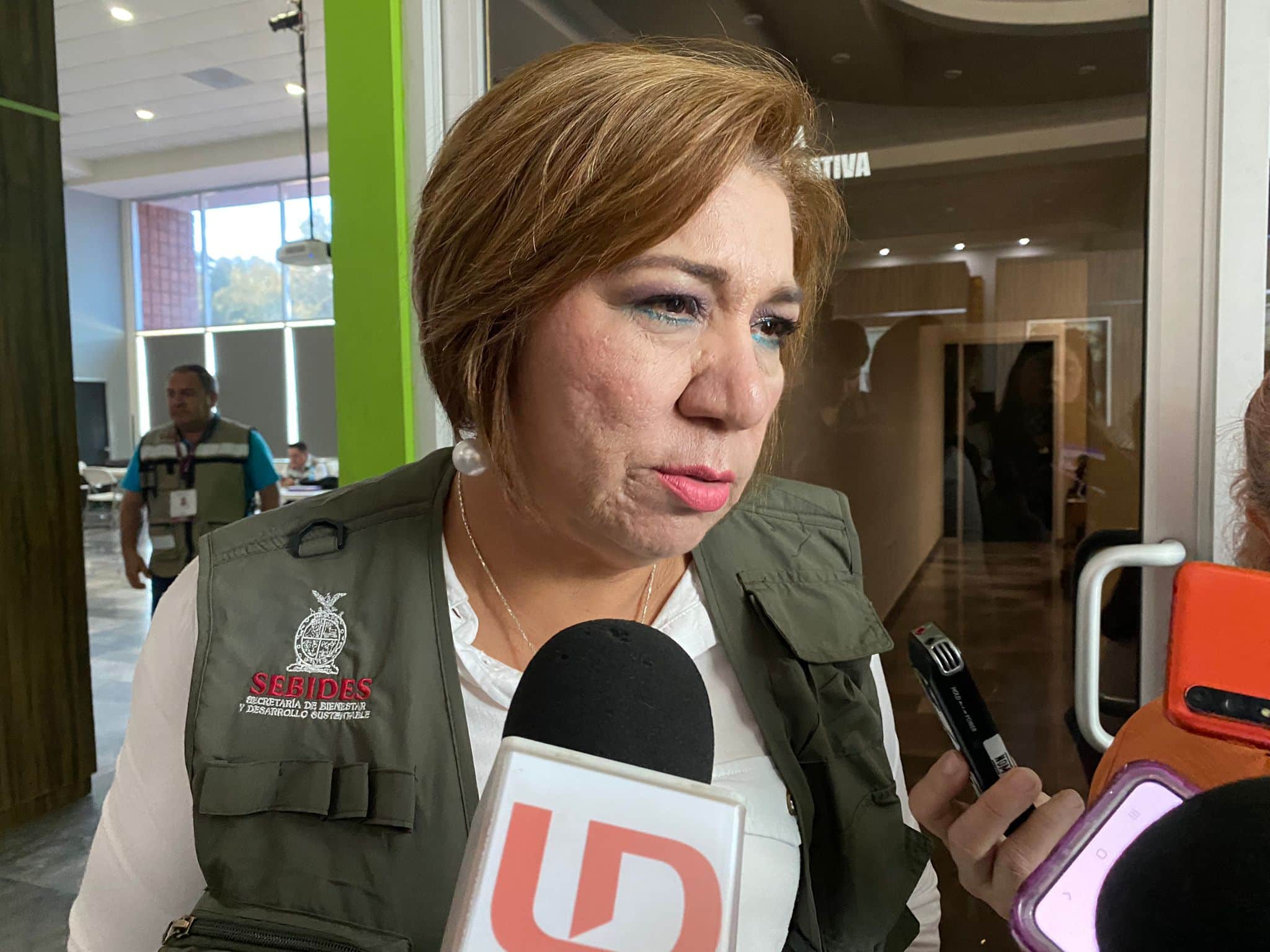 María Inés Pérez Corral, titular de la Secretaría del Bienestar y Desarrollo Social.