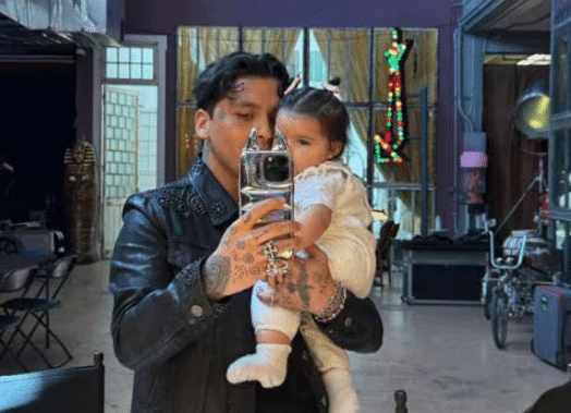 Christian Nodal comparte mensaje para su hija Inti en el Día del Padre
