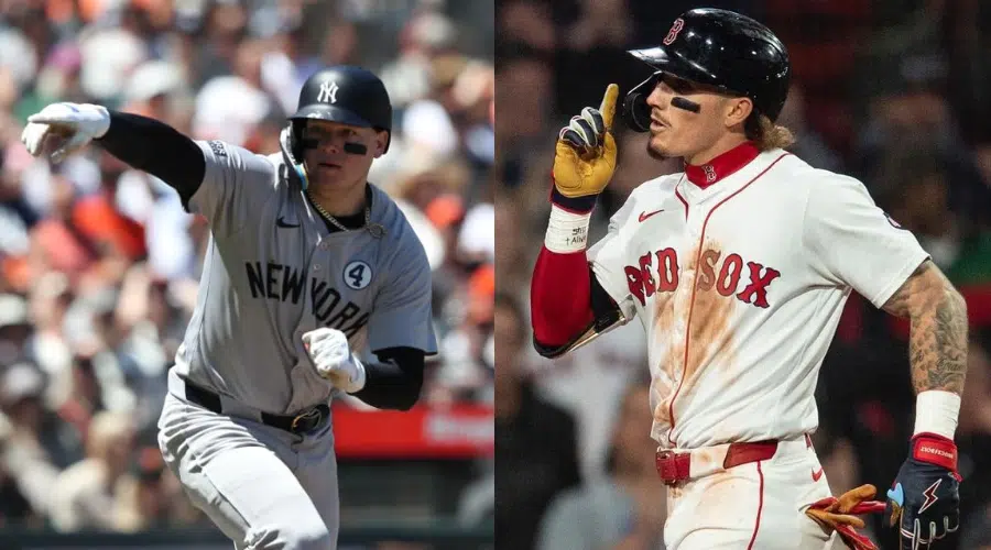 Alex Verdugo con Yankees de Nueva York y Jarren Duran con Boston RedSox