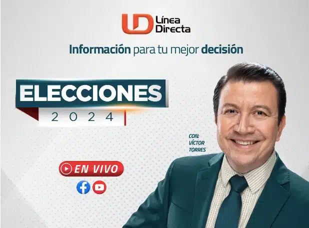 Víctor Torres junto al texto de Elecciones 2024