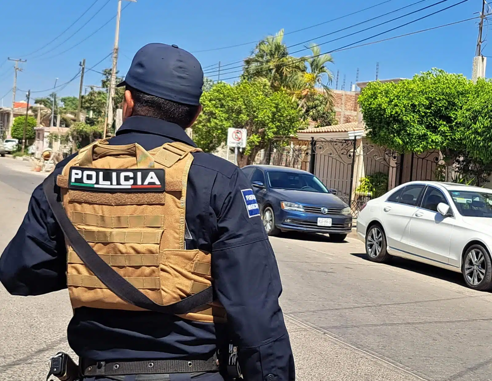 Policía Municipal de Guasave esperando para socorrer accidentes de los ciudadanos