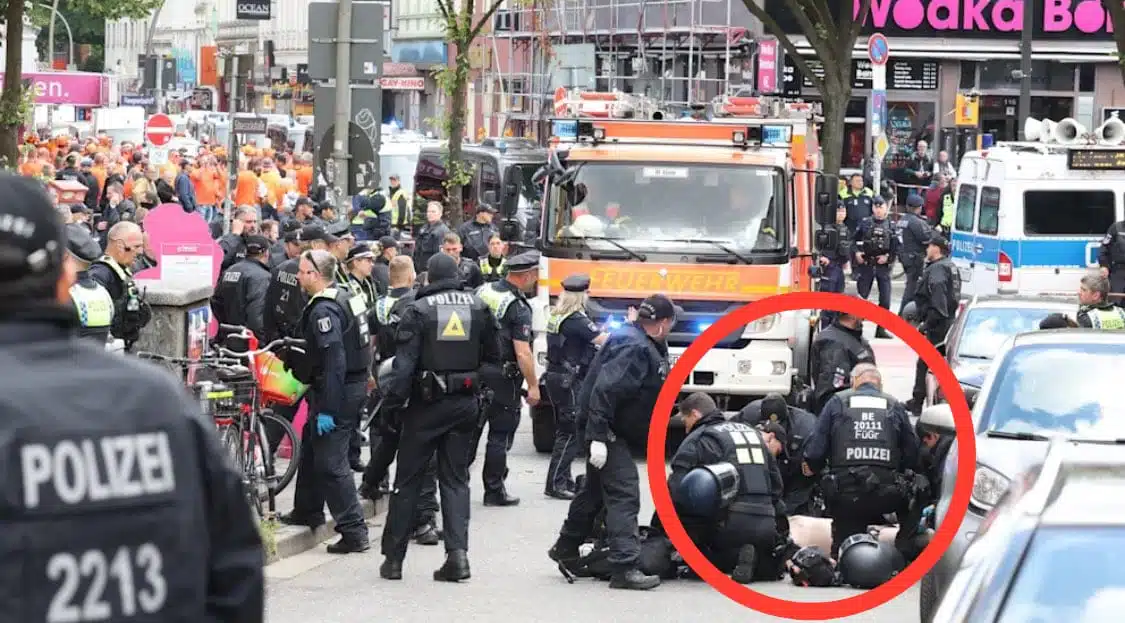 Policía alemana neutraliza a presunto agresor en Hamburgo; ¡usaba un hacha!