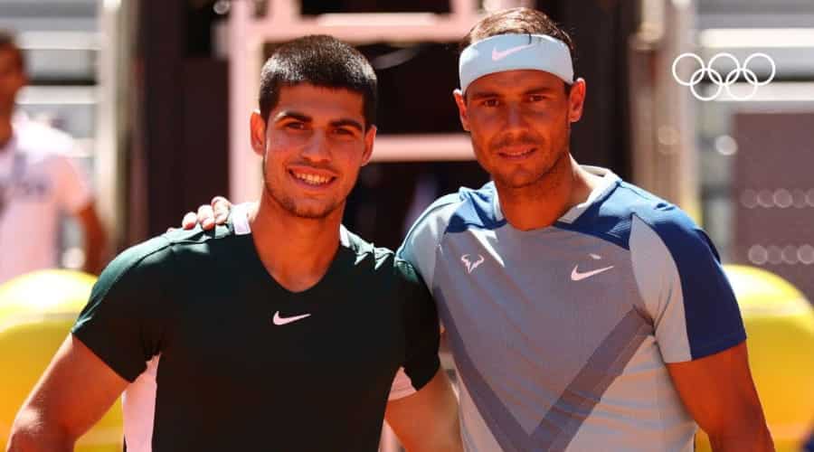 Rafael Nadal y Carlos Alcaraz
