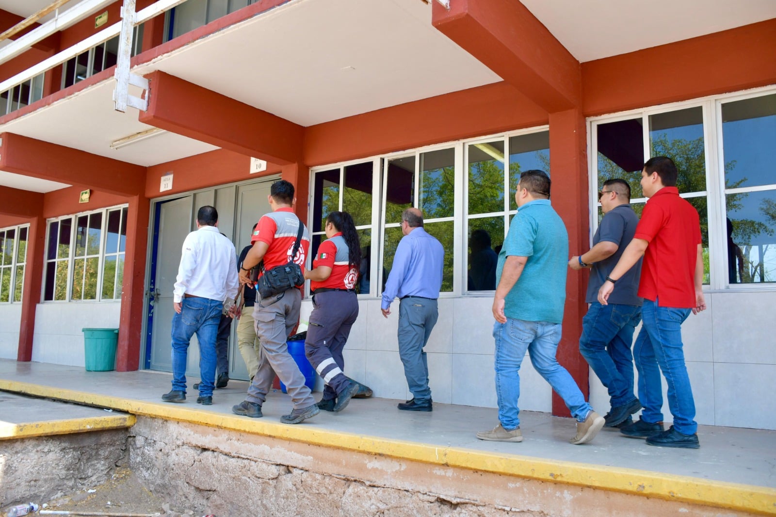 Recorridos de instalaciones en Salvador Alvarado que son utilizadas para habilitar refugios temporales
