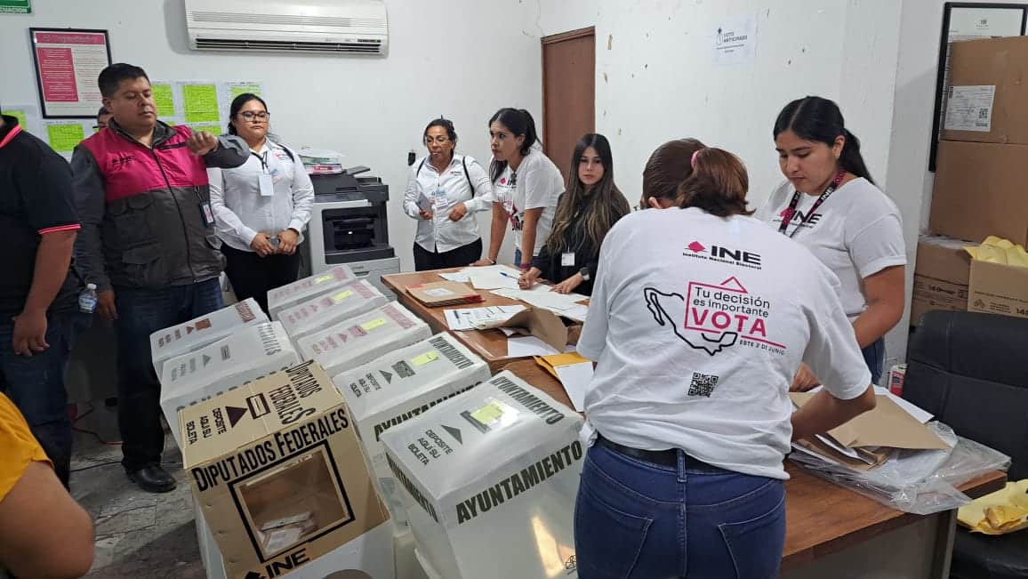 Recuento de paquetes electorales en Guasave