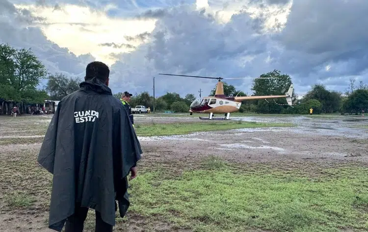 Adelantan evacuación aérea de afectados por las lluvias en Tamaulipas