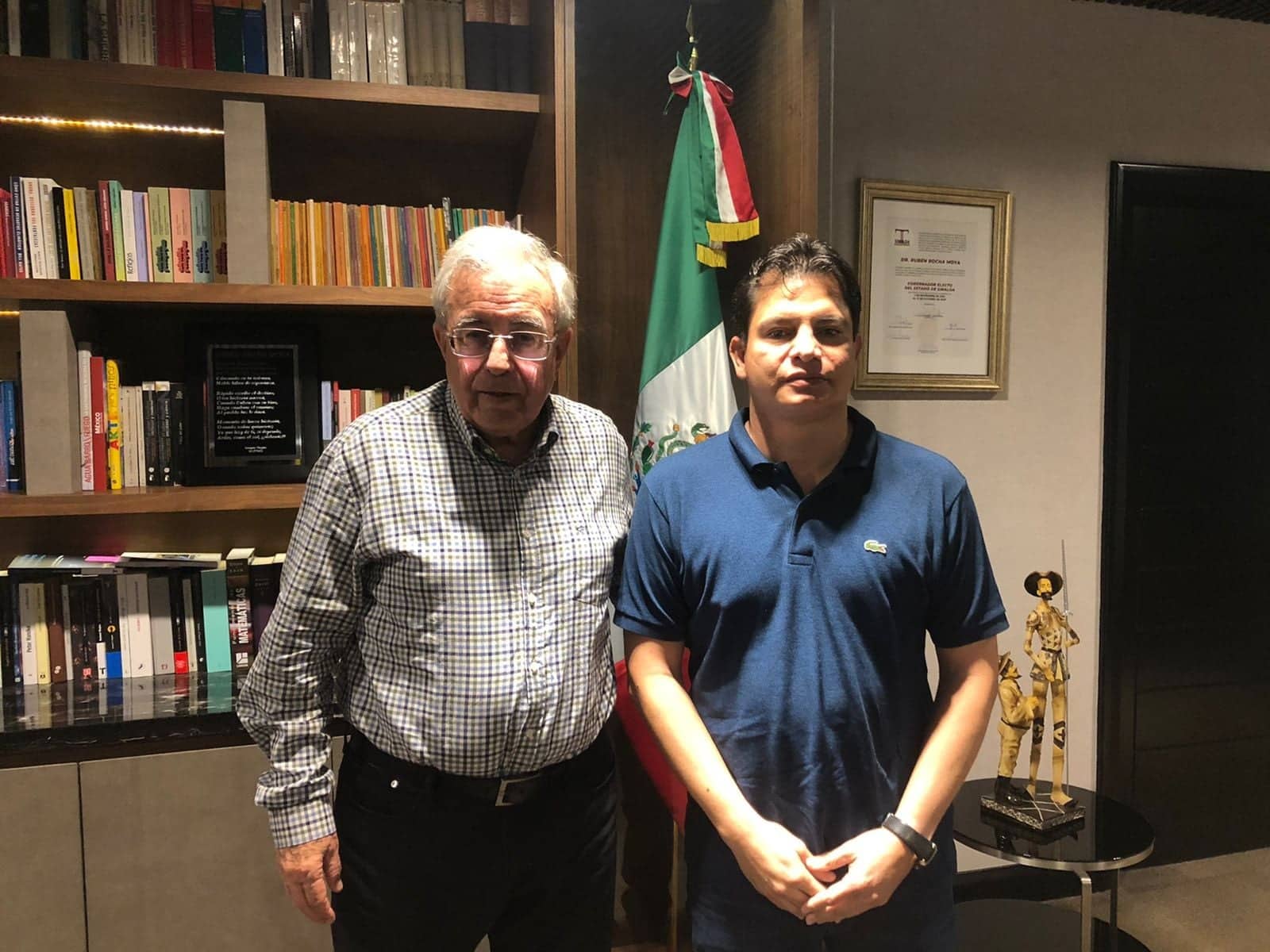 Rocha Moya con Juan Carlos Villa en 2022