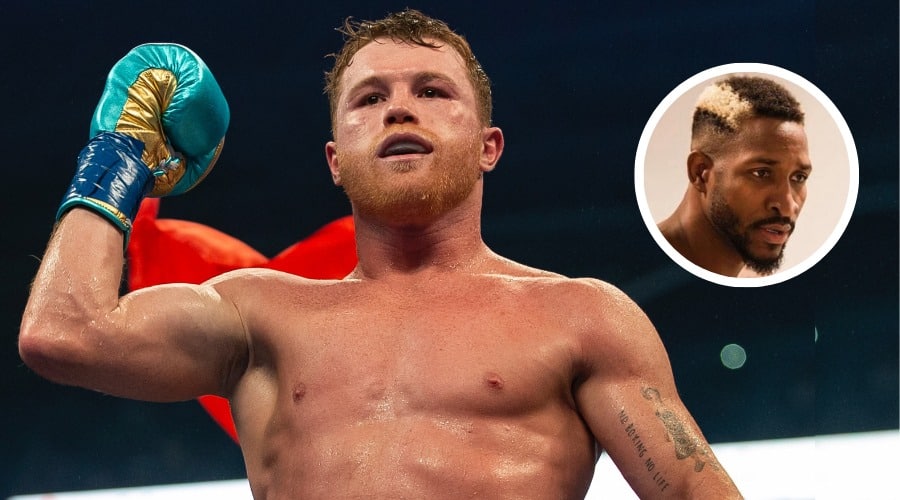Saúl “Canelo” Álvarez (fondo), William Scull (circulo)