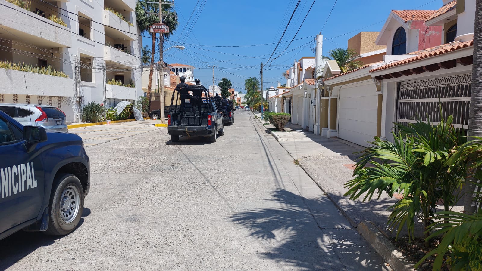 Policías Municipales en recorridos