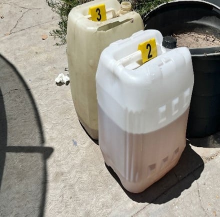 Aseguramiento de sustancias ilícitas en una casa en Culiacán