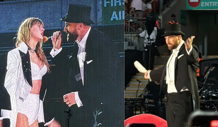 Travis Kelce hace aparición especial en concierto de Taylor Swift